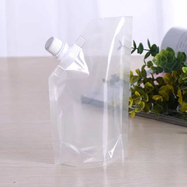 Custom laminated material spout drink pouch