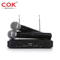 

C.O.K W600 Vhf Dual-Channel Wireless Microphone System Wireless Dynamic Karaoke Mic