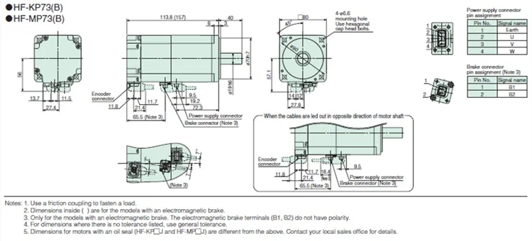 Using 23kp708 New Original 750w Servo Motor Hf-kp73 For Embroidery Machine - Buy 750w ...