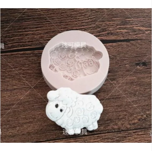 

Small Sheep Fondant Silicone Children's Day Mold Cake Decoration Fondant Cake 3D Mold Silicone Mould