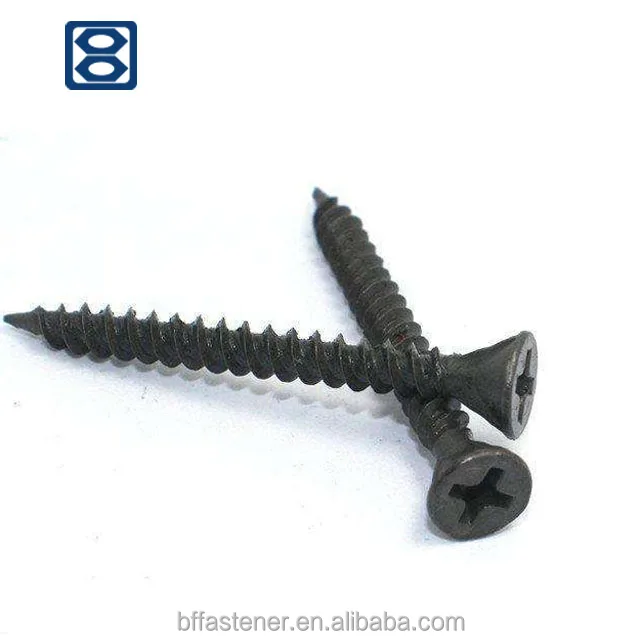 
Carbon Steel Black sheetrock screws phosphated self drive heavy duty plasterboard screws 