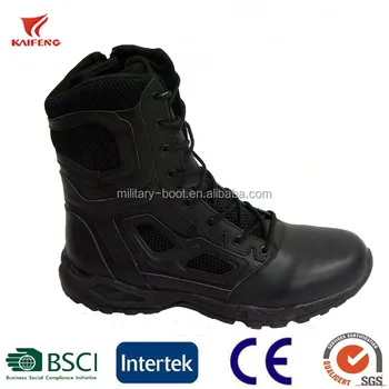Kaifeng Woodland Army Boots Shoes Black 