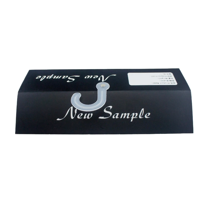 Stock Cheap Black Fabric Sample Display Paper Card Header Hanger Tag