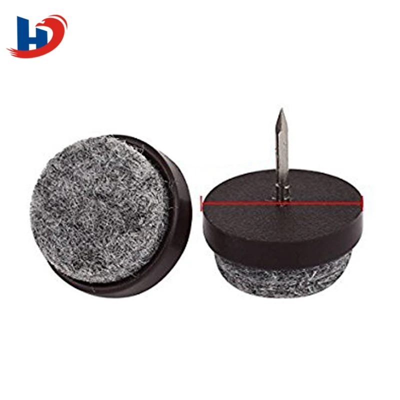 22mm 25mm 30mm Furniture Glides Sliders Felt Furniture Pad With Nail