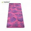 Eco Friendly Non Slip Yoga Mat, Body Alignment System, SGS Certified TPE Material - Textured Non Slip Surface