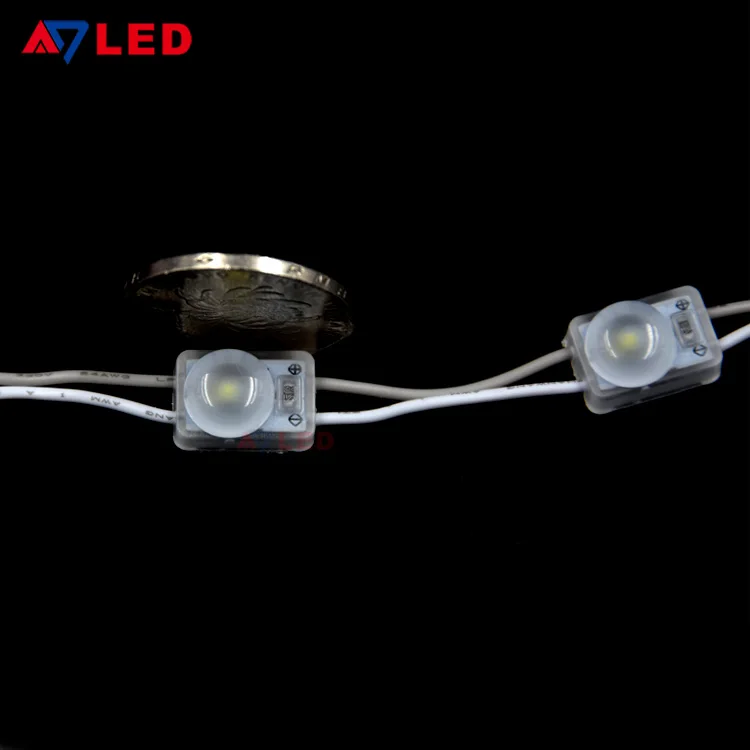 Hot selling small size 12v 0.36w 1 lamp 160 degree lens injection smd 2835 mini led module