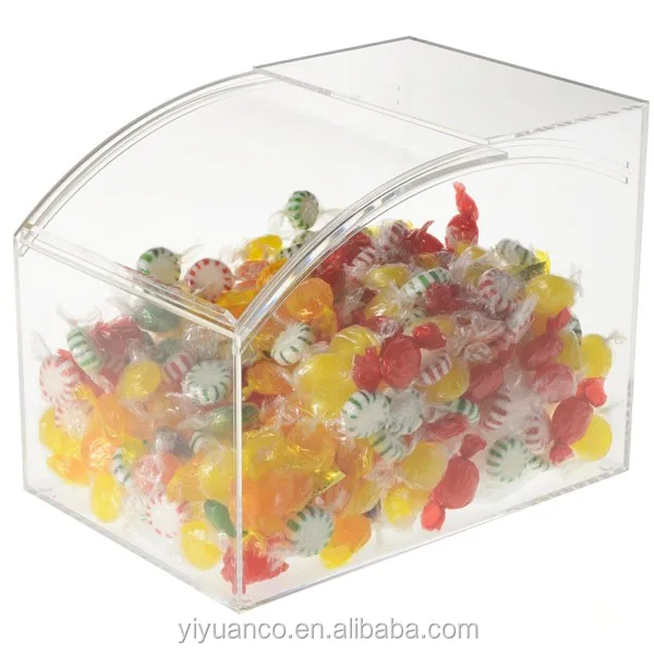 Custom Cheap Acrylic Candy Bins/acrylic Sweet Display Box/acrylic