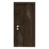 Customized size and design Walnut pvc bathroom door design, stanley steel exterior doors pu foam infilling pvc door panel