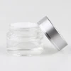 "silk screen printed glass bottles cosmetic frosted pharmacy glass bottle 30 ml with silver lid "