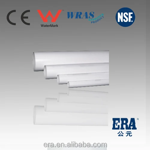
ERA Brand ASTM D2466 SCH40 Standard plastic pool pipe pvc pipe 