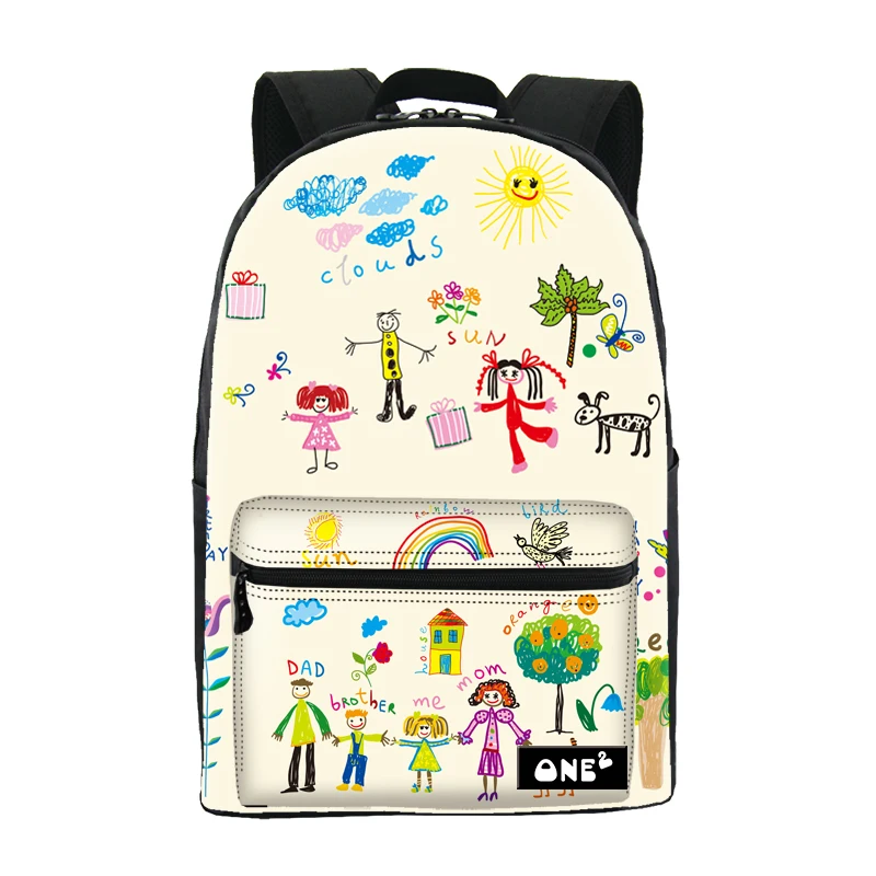 

ONE2 Design new models cartoon fashion school bag backpack for teenage girls, Customized