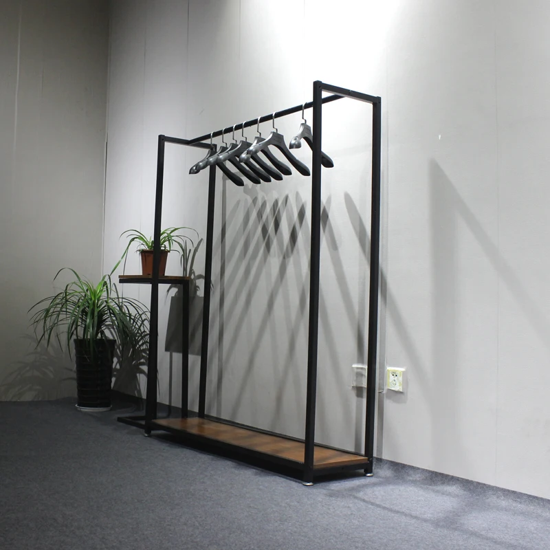 

huohua wholesale modern appearance metal garment shop standing clothes rack, Stainless steel