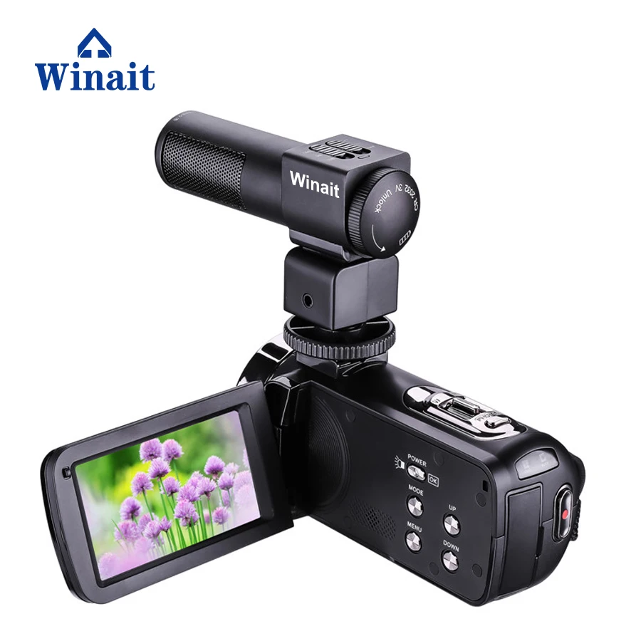 

Winait Full hd 1080p night vision digital video camera with 3.0'' TFT display and 16x digital zoom video camcorder