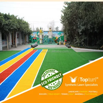 2017 Latest Colorful Cheap Decorative Artificial Grass For Kindergarten