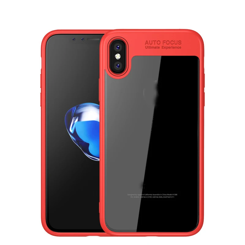 

Alibaba wholesale mobile phone accessories tpu +pc case for iphone X/10 silicone transparent cellphone back case cover 3D case, Black;blue;white;red;pink