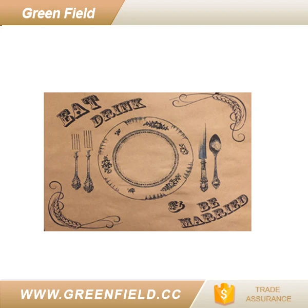 custom paper placemats wholesale