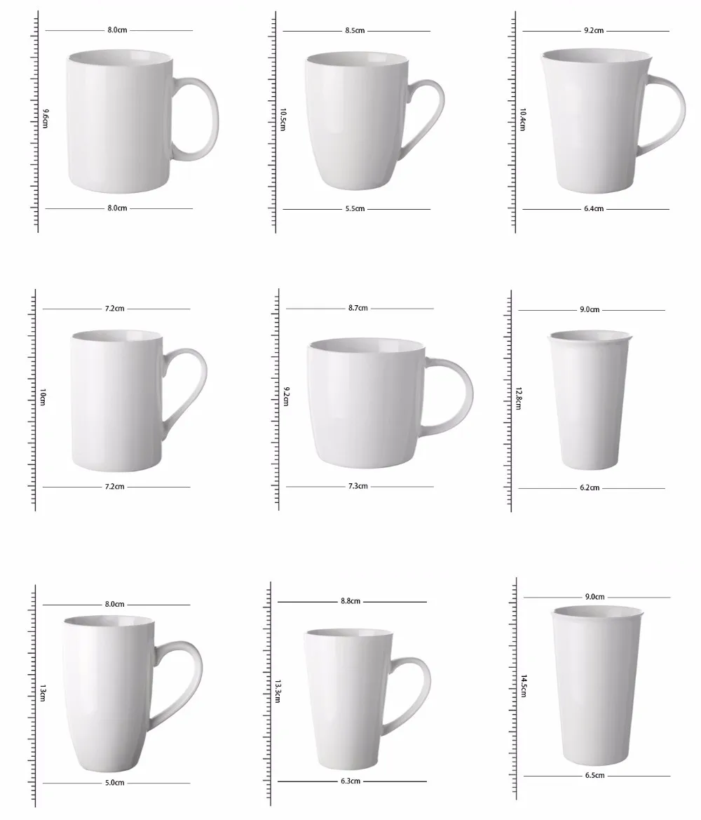 Формы кофейных чашек. Объемы кружек в мл. Форма кружки для чая. Стандартная емкость чашки для чая. Размер кружки для чая.
