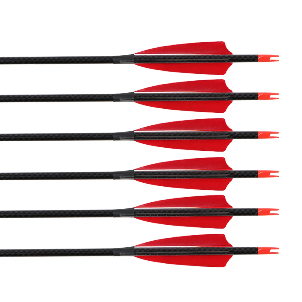 Archery 3k Thermal Transfer Printing Pure Carbon Fiber Arrows 0.003