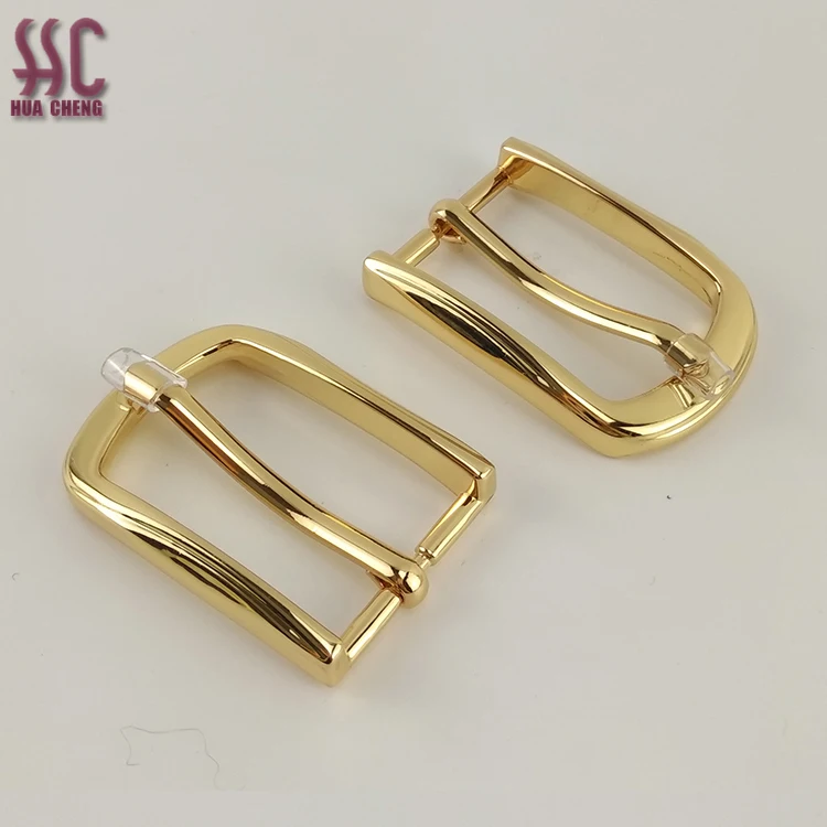 

25mm solid shiny gold belt buckles metal belt buckle