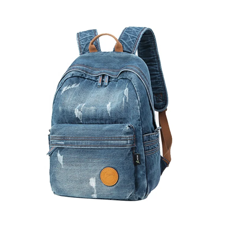 

wholesale new design jeans shoulder durable cartoon school backpack bag