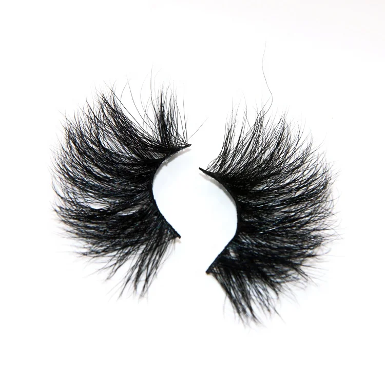 

Factory wholesale 3d mink eyelashes 25mm fake eyelash packaging box