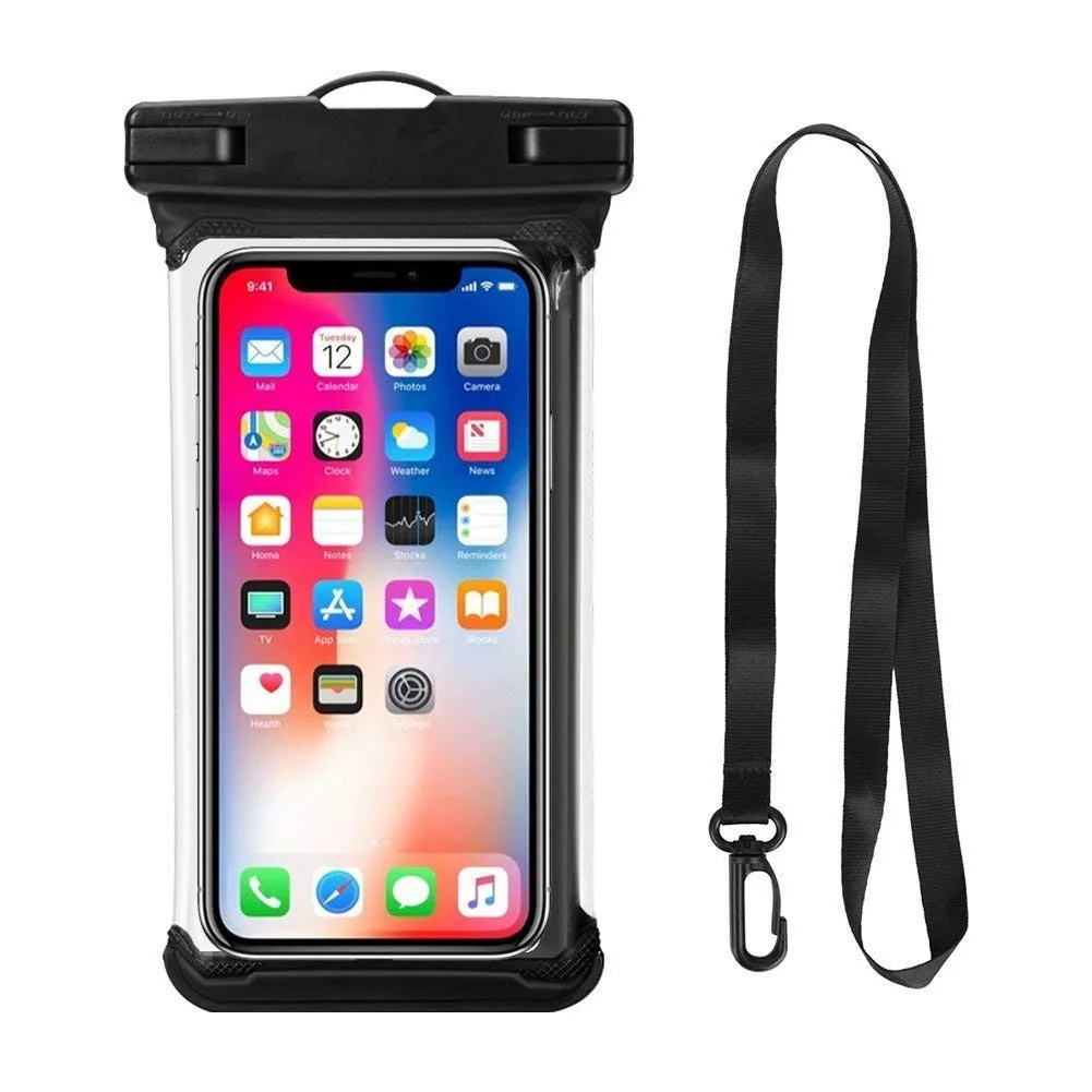 New designed clear waterproof phone case bag Customized logo for iphone waterproof case