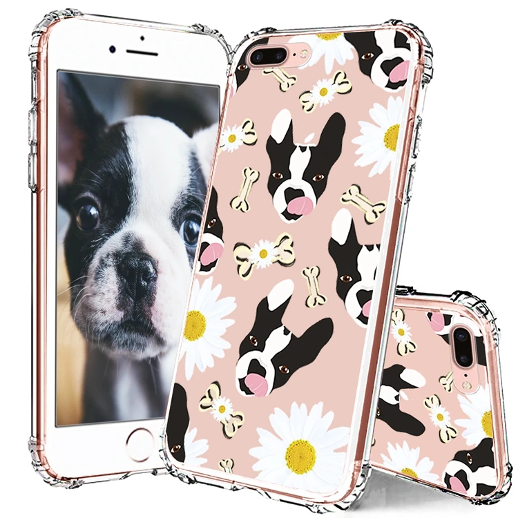 

HOCAYU New Product Lovely Girl Dog Cover For Iphone 6Plus 7Plus 6 7 8 Plus 6S Shock Absorption