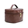 Promotional Top Quality PU Makeup Square Pouch Tote Cosmetic Bag with Zipper
