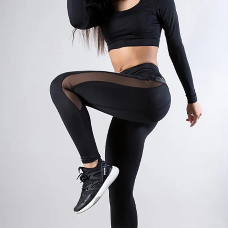 

wholesale custom leggings fitness workout gym yoga pants women sport workout mesh leggins, As pictures and can be customized