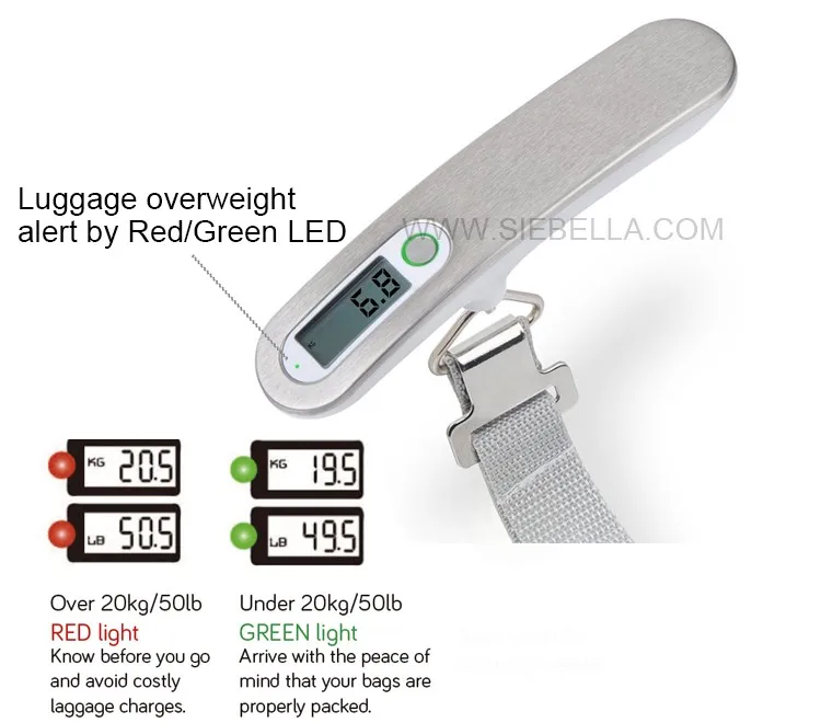 Ce Roh 50kg Handheld Electronic Suitcase Portable Digital Portable