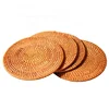 Best Promotional Kitchen Tableware High Quality Rattan Coaster