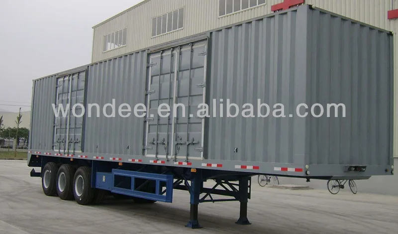 40 Fuß Container Van Sattel auflieger zum Verkauf mit 50 cbm| Alibaba.com
