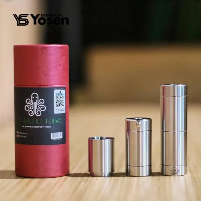 

Authentic Cthulhu Tube 18650/18350 Semi Mech Mod With Mosfet Chipset For Safe Using, Ss;black