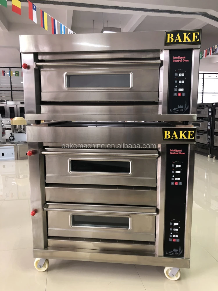 Commercial Bakery Equipment Stainless Steel 1 2 3 Layer Bread Pizza Gas