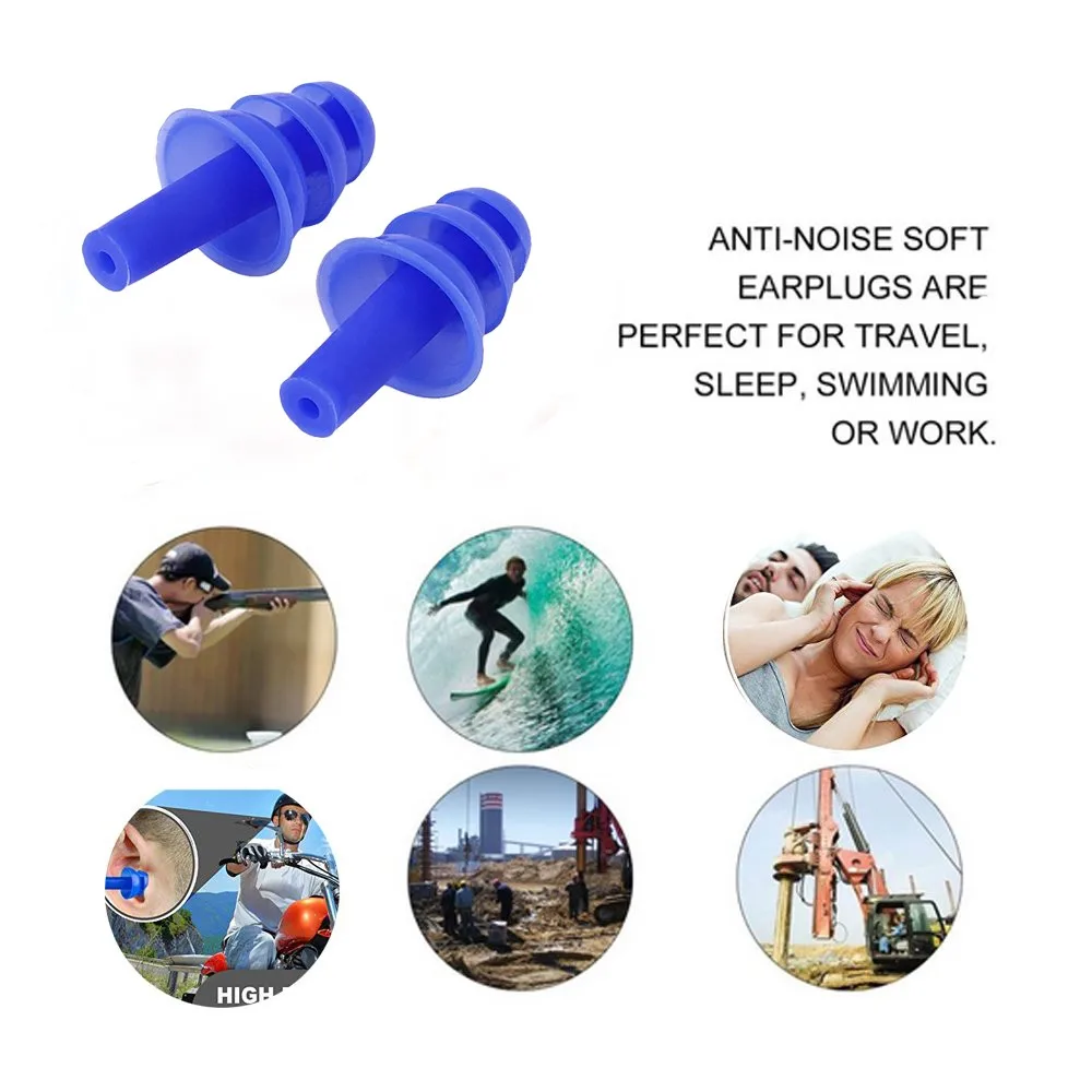 Noise Reducing Ear Plugs Silicone Earplugs Noise Cancelling For