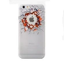 Coque For Iphone6 Luxury Creative 3d Logo Hole Fashion Phone Case For Apple Iphone 6plus 6 6s Plus Soft Silicone Back Cover