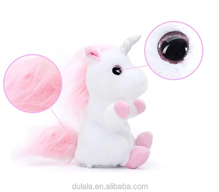 talking unicorn stuffed animal