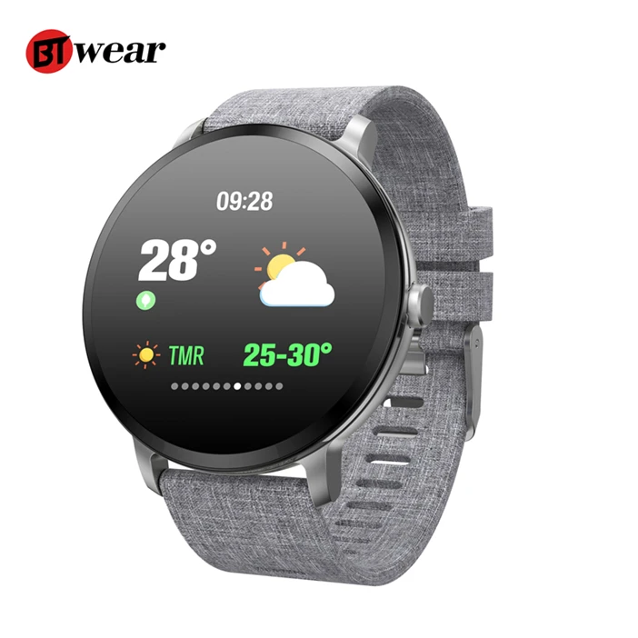 

BTwear V11 Smart watch IP67 waterproof Tempered glass Activity Fitness tracker Heart rate monitor BRIM Men women smartwatch, N/a