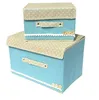 400829 Foldable stackable fabric storage box baskets bins with lids cube wicker rattan coloured containers cloth small material