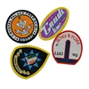 wholesale woven name badge emblem cloth custom jeans patch