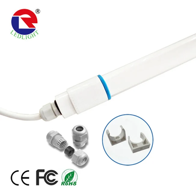 IP67 led tube t8 4ft 18w waterproof t8 led tube with plug Factory direct