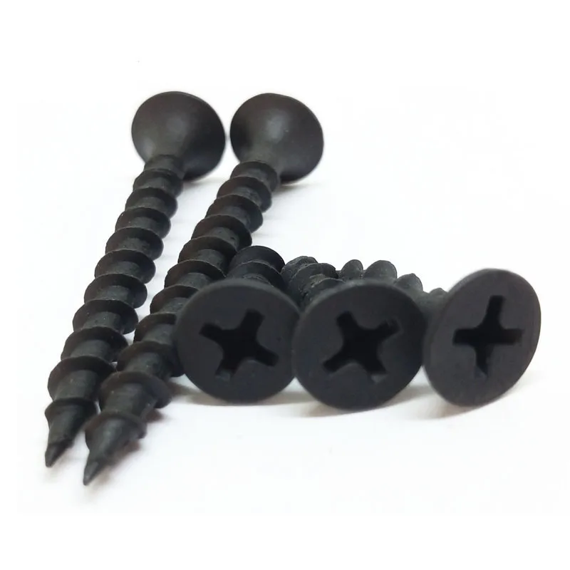 
Black phosphated fine and coarse thread ph drive drywall screw 