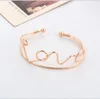 MY076 Huilin Korean style simple bracelet Jewelry fashion letter LOVE unisex open bangle creative hoop bracelet bangle wholesale