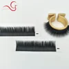 Matte Black Ellipse Flat Shape False Lashes Split Tips Flat Shape Eyelash Extensions