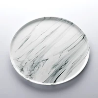 

Wholesale Ceramic Porcelain Catering Hotel Used Cheap Marble Ceramic Plate