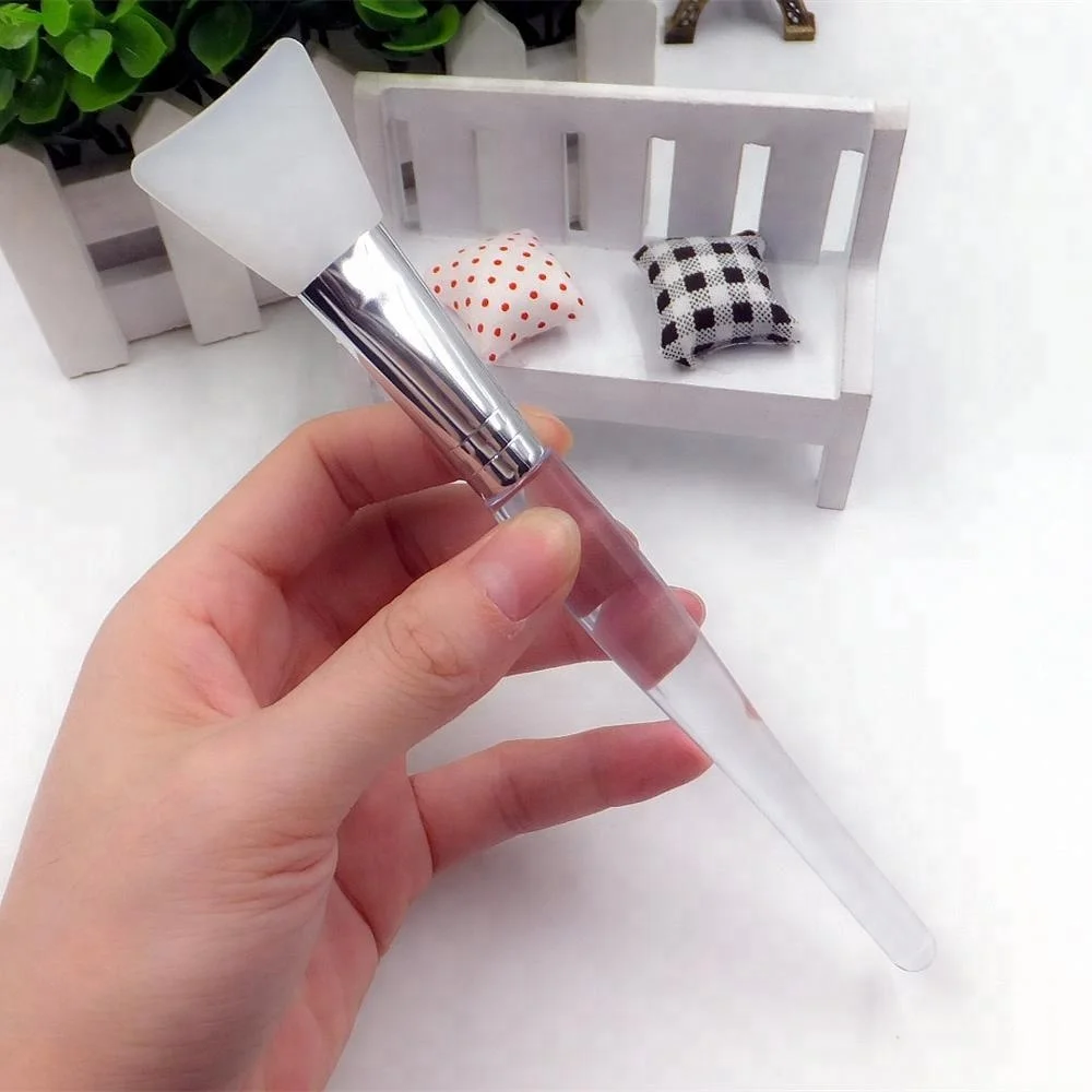 

Mask Mud Brush Tools Professional Clear White Silicone Makeup Brush Facial Mask Applicator Brush, Clear;white;customized