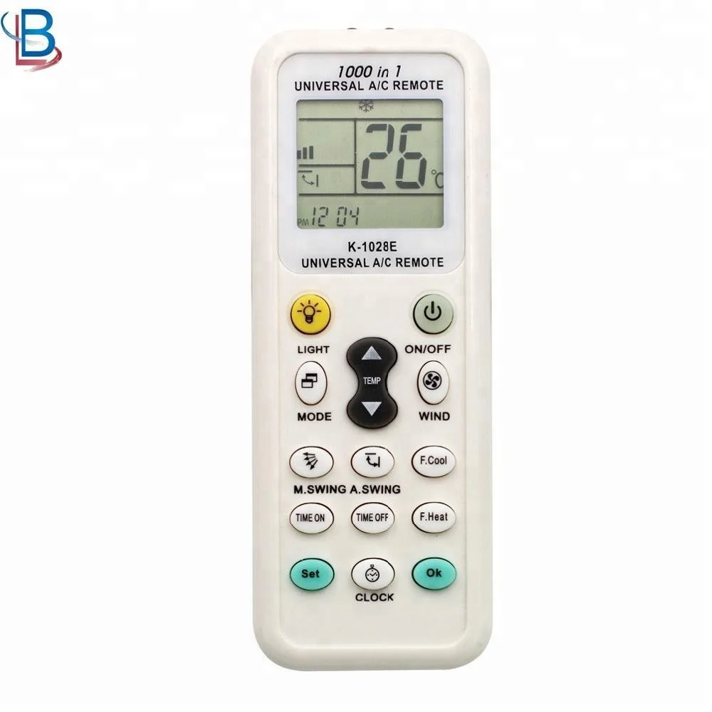 

FREE SHIPPING K-1028E AC universal Remote Control, White