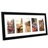 Wholesale cheap wood 8x24 Black Collage Picture Photo Frames - Display five 4x6 Inch Photos on Your Wall