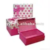 Rectangle/Square Pink dot cardboard box with bowknot