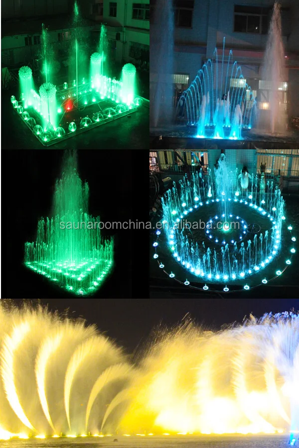 Outdoor Indoor Square Water Fountain Accessories Brass And Stainless